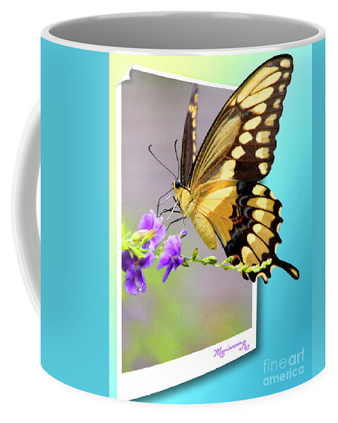 Nature Coffee Mug featuring the photograph Butterfly #1 by Mariarosa Rockefeller