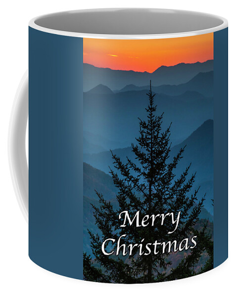 Blue Ridge Parkway Coffee Mug featuring the photograph Caney Fork Overlook - Greeting Card #1 by David Simchock