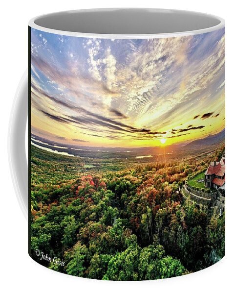  Coffee Mug featuring the photograph Castle in the Clouds #1 by John Gisis