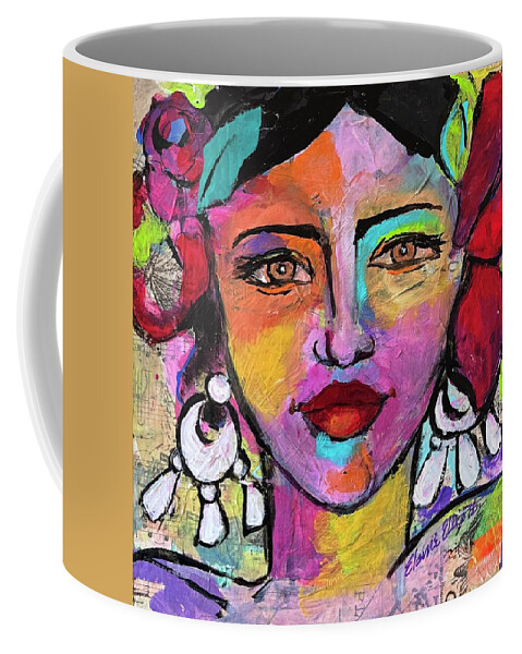 Mexico Coffee Mug featuring the painting Chiquita by Elaine Elliott