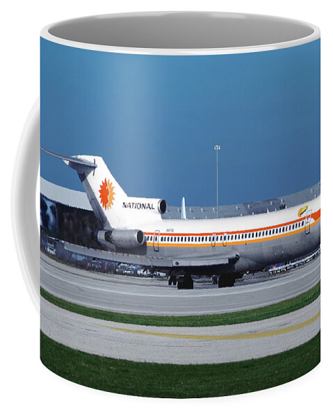 National Airlines Coffee Mug featuring the photograph Classic National Airlines Boeing 727 at Miami #2 by Erik Simonsen