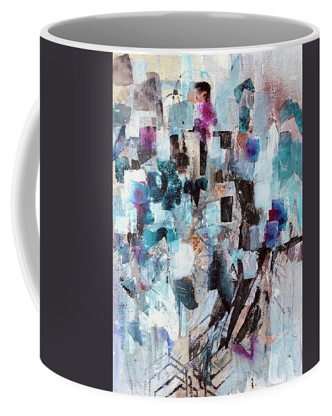  Coffee Mug featuring the painting Climbing #2 by Tommy McDonell