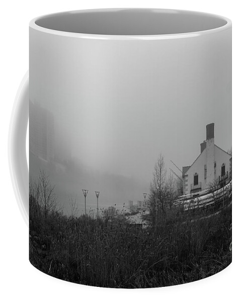 Gould-remmer Boathouse Coffee Mug featuring the photograph Columbia University Boathouse #1 by Cole Thompson
