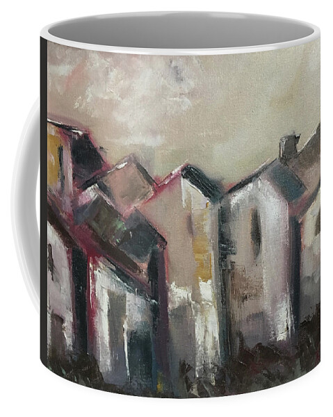 Loose Brush Coffee Mug featuring the painting Corsica by Roxy Rich