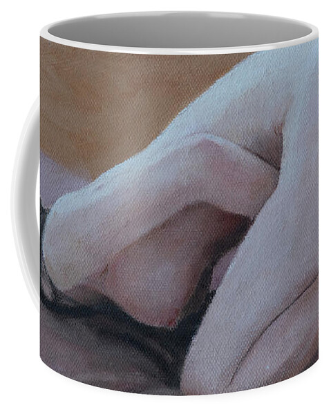 Nude Coffee Mug featuring the painting Day Dream #1 by Masami IIDA