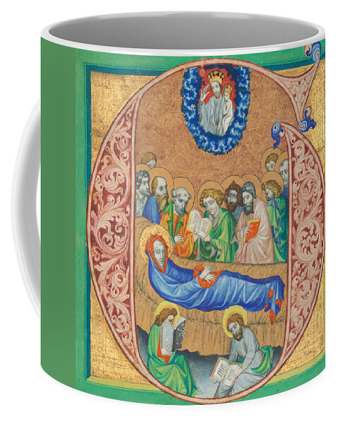 Attributed To Joshua Master Coffee Mug featuring the painting Death of the Virgin by Attributed to Joshua Master