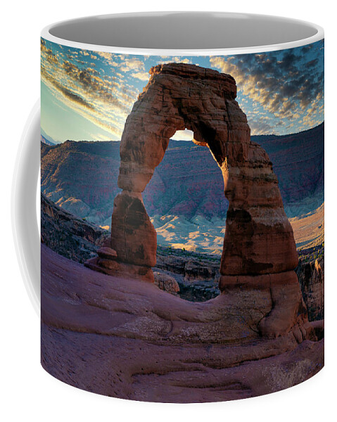 Arches National Park Coffee Mug featuring the photograph Delicate Arch #1 by Jim Thompson