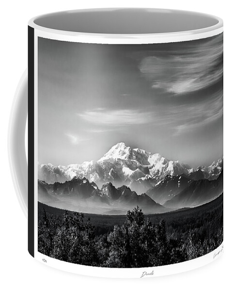 7/5/19 Coffee Mug featuring the photograph Denali with border by Louise Lindsay