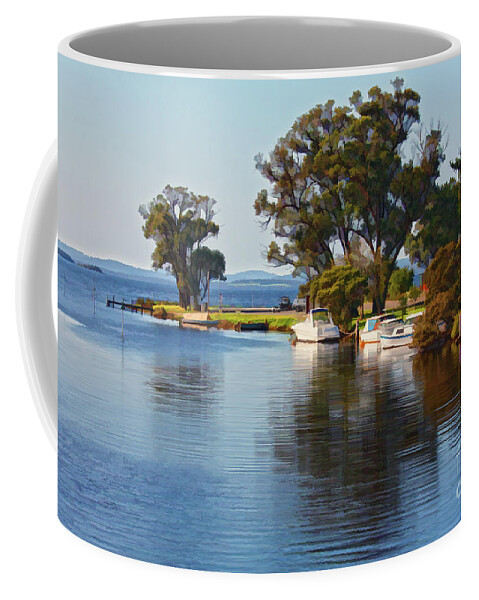 Boats Coffee Mug featuring the photograph Denmark River, Denmark, Western Australia #2 by Elaine Teague