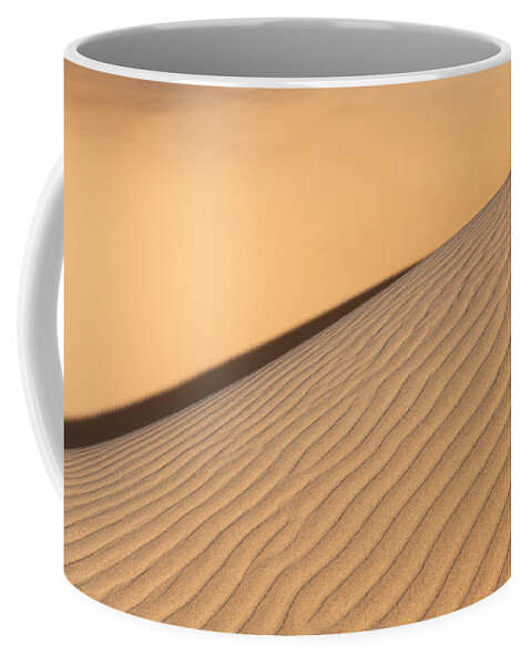 Sand Dune Coffee Mug featuring the photograph Diagonal Sand Dune by Peter Boehringer