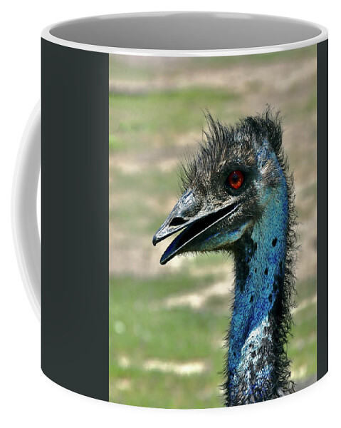 Emu Coffee Mug featuring the photograph Emu by Sarah Lilja