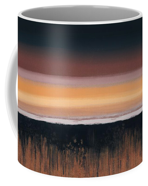 Evening Coffee Mug featuring the digital art Evening Light #2 by Lidija Ivanek - SiLa