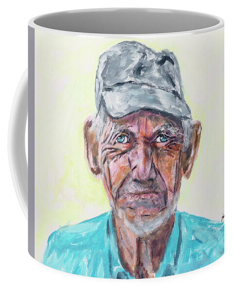 Farmer Coffee Mug featuring the painting Farmer #1 by Mark Ross