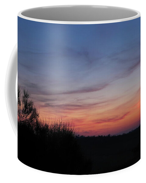 Landscape Coffee Mug featuring the photograph Fictitious Sun by Karine GADRE
