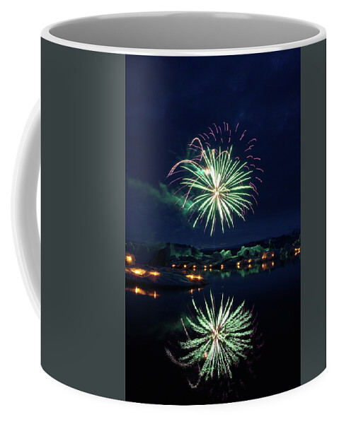 Fireworks Coffee Mug featuring the photograph Fire and ice #6 by Christopher Mathews