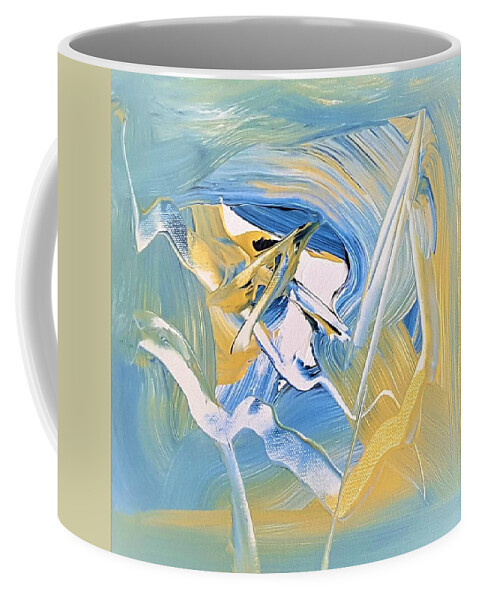  Coffee Mug featuring the painting Free Play #1 by Dick Richards