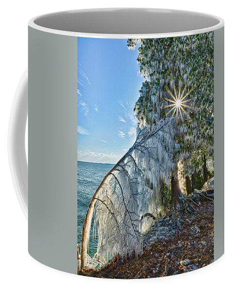 Ice Coffee Mug featuring the photograph Frozen #1 by Brad Bellisle