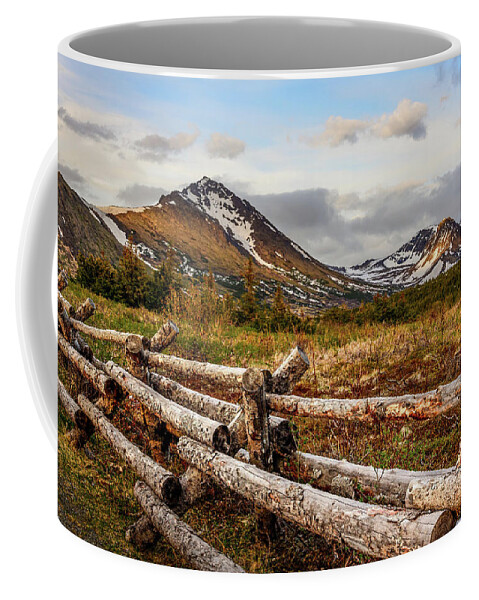 Alaska Coffee Mug featuring the photograph Glen Alps Sunset by Dee Potter