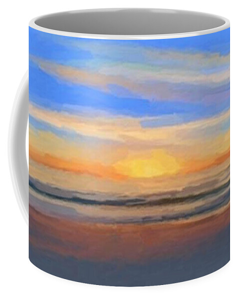Anthony Fishburne Coffee Mug featuring the mixed media Golden Opportunity #1 by Anthony Fishburne