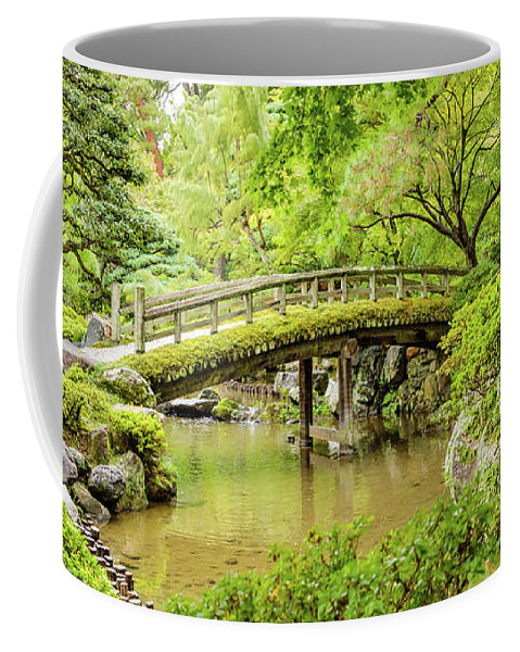 Gonaitei Coffee Mug featuring the photograph Gonaitei garden, Kyoto imperial palace by Lyl Dil Creations