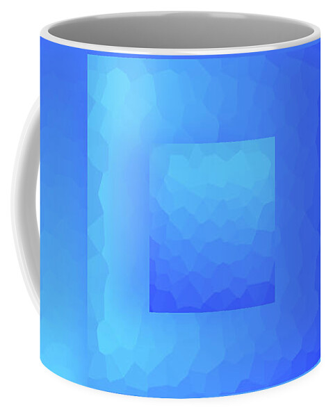 Abstract Coffee Mug featuring the digital art Water Cube by Liquid Eye