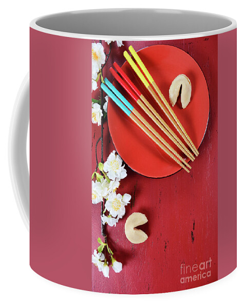 Chinese Coffee Mug featuring the photograph Happy Lunar New Year #1 by Milleflore Images