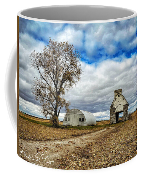 Barn Coffee Mug featuring the photograph Harvest Road Barn #1 by Andrea Platt