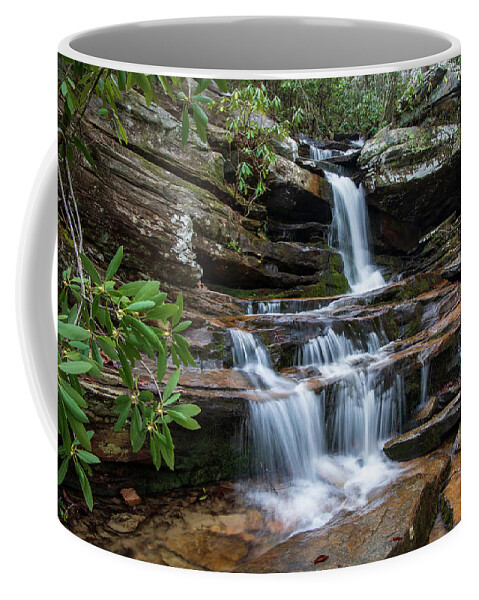 Hidden Falls. Hanging Rock State Park Coffee Mug featuring the photograph Hidden Falls by Chris Berrier
