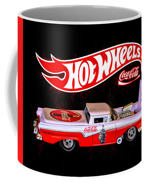 57 Ford Ranchero Blown Pro Street Rod Coffee Mug featuring the photograph Hot Wheels Coca Cola 57 Ford Ranchero by James Sage