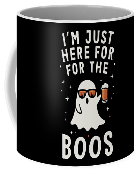 Halloween Coffee Mug featuring the digital art Im Just Here for the Boos #1 by Flippin Sweet Gear