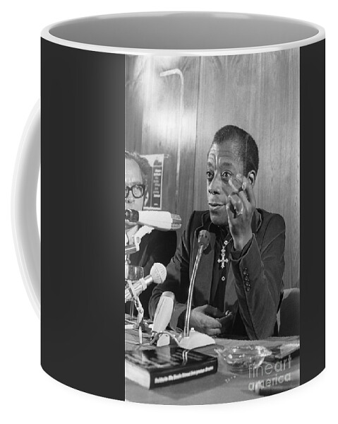1974 Coffee Mug featuring the photograph James Baldwin #1 by Rob Croes