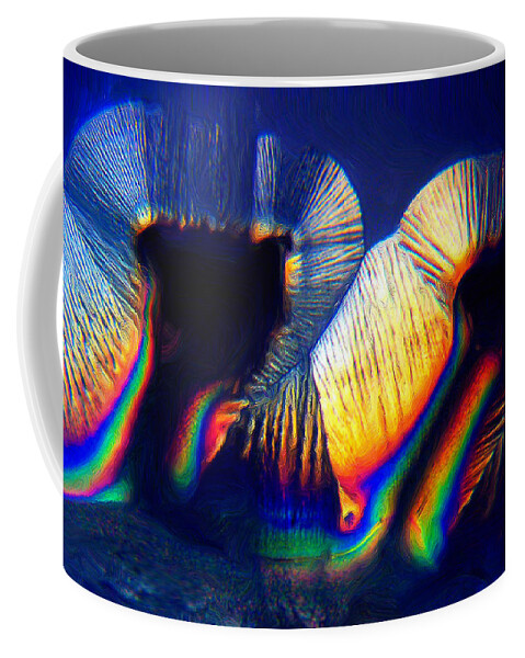  Coffee Mug featuring the digital art Kinetic Poetry #1 by Rein Nomm