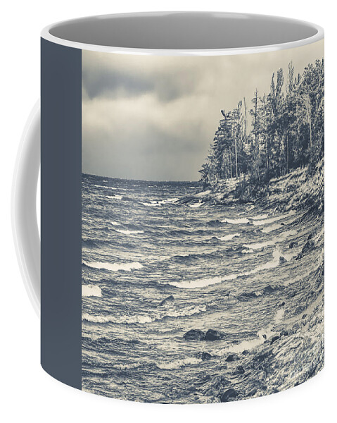 Presque Isle Coffee Mug featuring the photograph Lake Superior by Phil Perkins