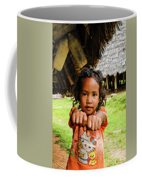 Wae Rebo Coffee Mug featuring the photograph Child's Play - Wae Rebo Village. Flores, Indonesia by Earth And Spirit