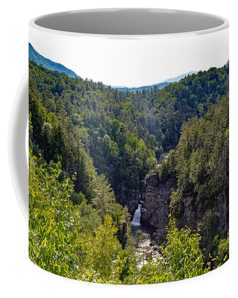Waterfall Coffee Mug featuring the photograph Linville Falls #2 by Cindy Robinson