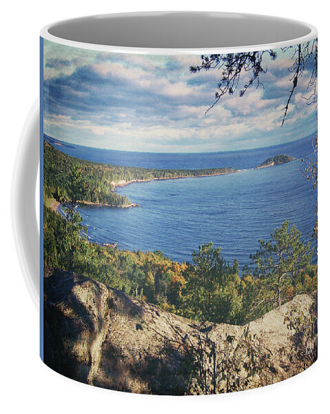 Marquette Coffee Mug featuring the photograph Little Presque Isle #1 by Phil Perkins