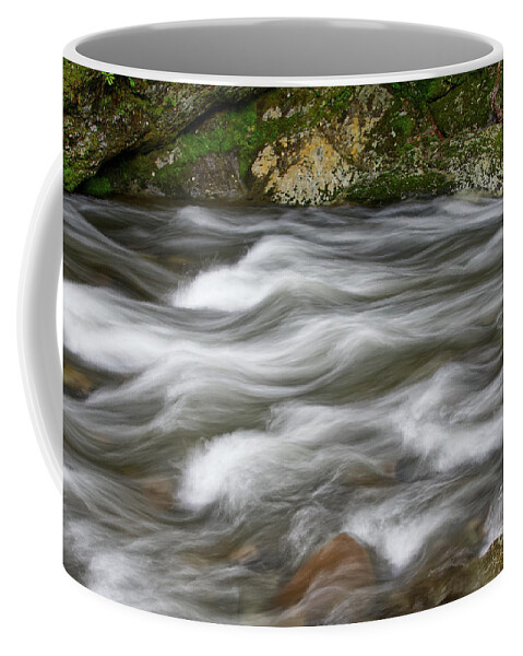 Smoky Mountains Coffee Mug featuring the photograph Little River Rapids 3 #1 by Phil Perkins