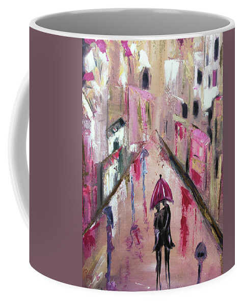Love Coffee Mug featuring the painting Lucky in Love by Roxy Rich