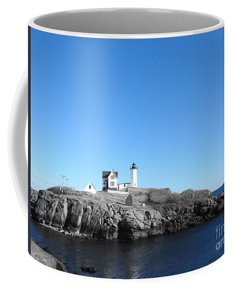 Maine Coffee Mug featuring the photograph Maine Lighthouse #2 by Eunice Miller