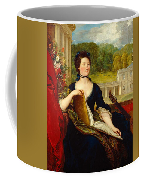 Benjamin West Coffee Mug featuring the painting Maria Hamilton Beckford, Mrs. William Beckford #2 by Benjamin West