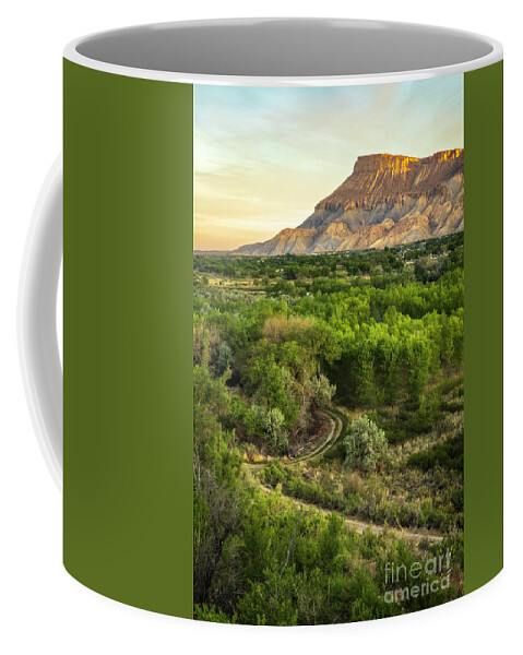Mt Garfield Coffee Mug featuring the photograph Mt Garfield Sunrise #1 by Ronda Kimbrow