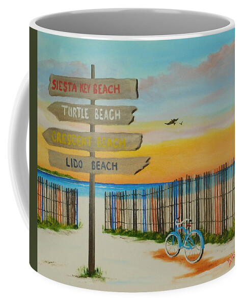 Beaches Coffee Mug featuring the painting My Favorite Beaches #1 by Lloyd Dobson