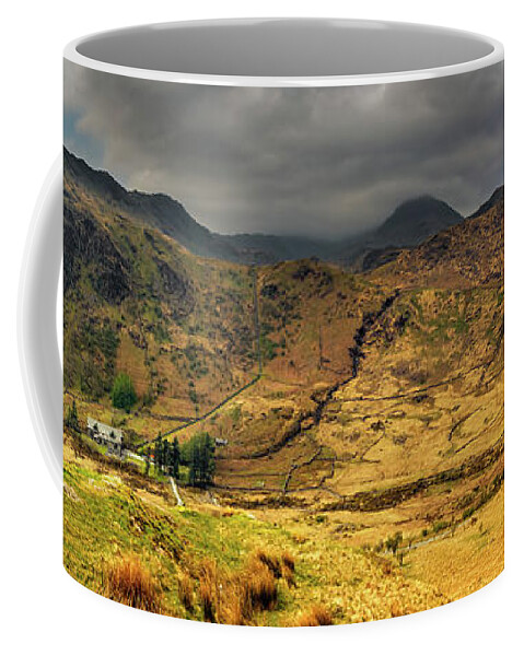 Nant Gwynant Coffee Mug featuring the photograph Nant Gwynant Valley Snowdonia #1 by Adrian Evans