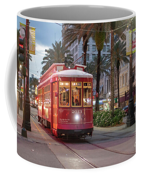 Streetcar Coffee Mug featuring the photograph New Orleans Streetcar #1 by Jim West