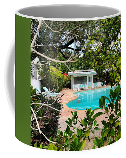  Coffee Mug featuring the photograph Palm Springs Pool by Julie Gebhardt