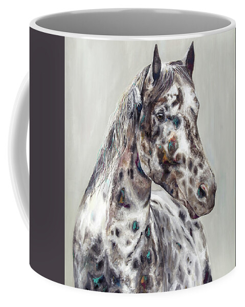 Horse Coffee Mug featuring the painting Palouse by Averi Iris