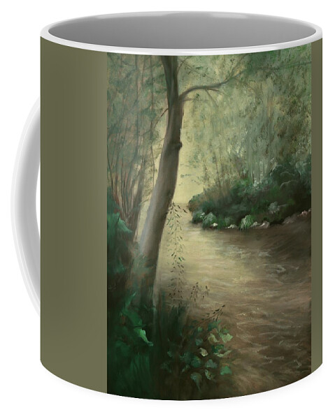 Oak Creek Canyon Coffee Mug featuring the painting Path to Tranquility by Juliette Becker
