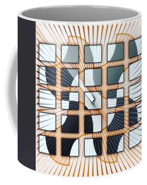 Abstract Coffee Mug featuring the digital art Pattern 21 #1 by Marko Sabotin
