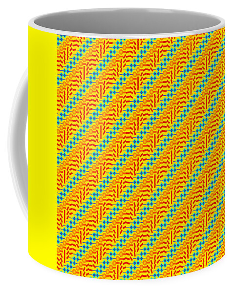 Abstract Coffee Mug featuring the digital art Pattern 3 by Marko Sabotin