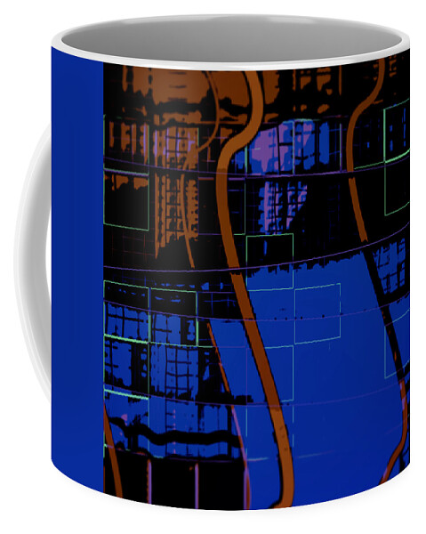 Abstract Coffee Mug featuring the digital art Pattern 30 by Marko Sabotin